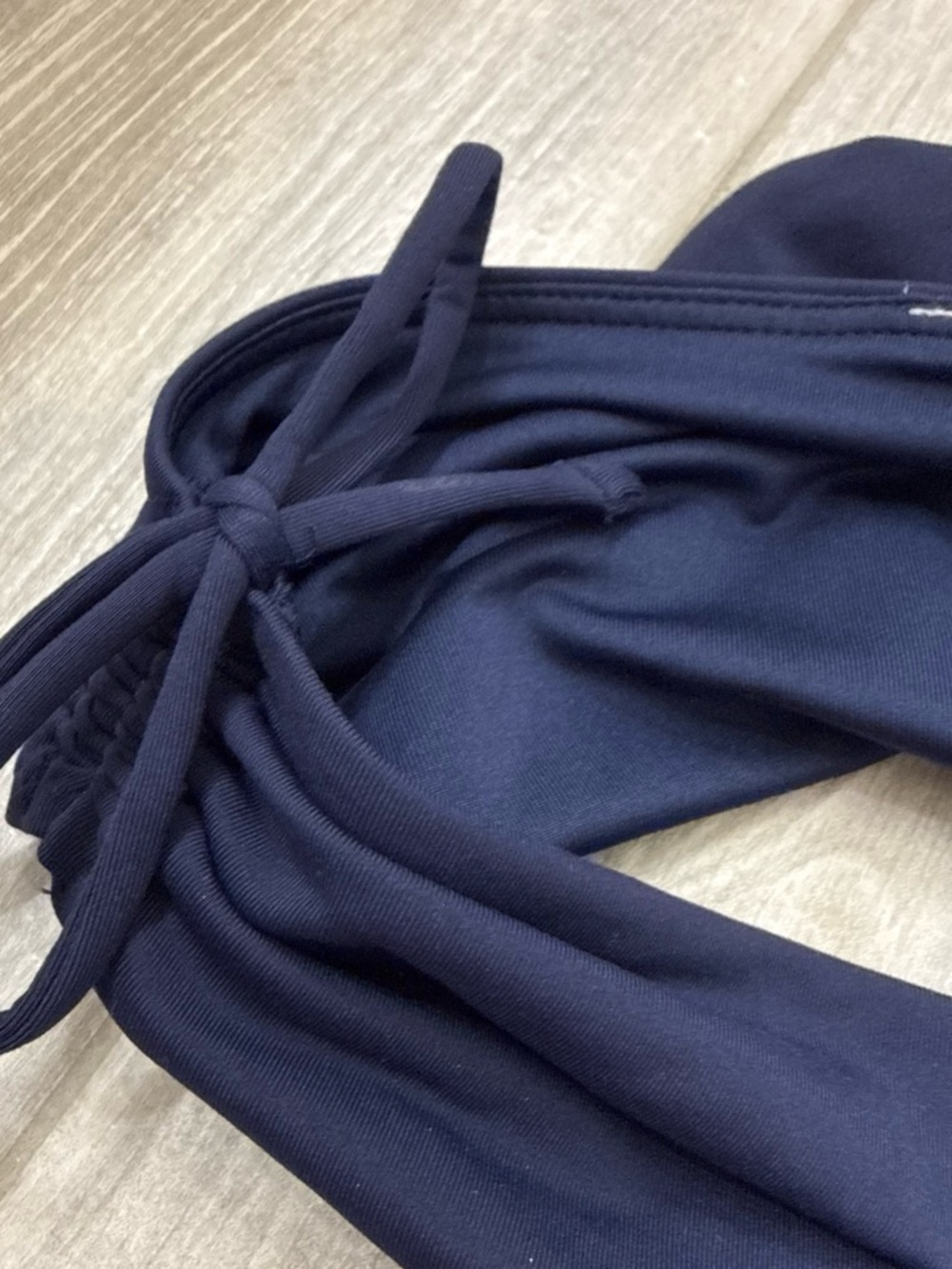 NWT! Athleta Women's Navy cinch-Tie Swim Bottom - Picture 4 of 6